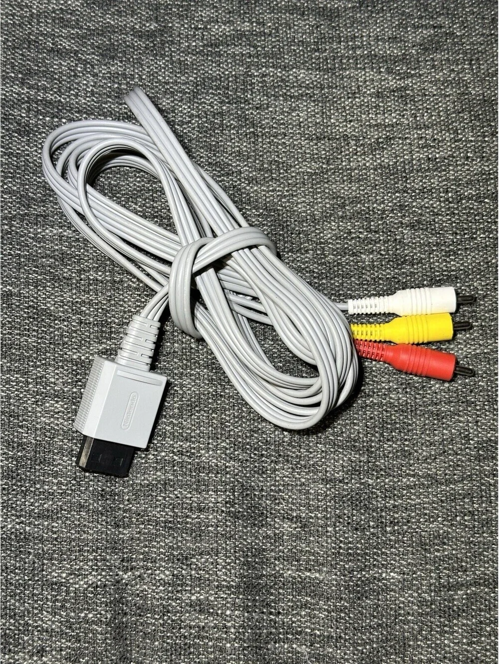Genuine Nintendo Wii A/V AV RCA Audio Video Composite Cable Cord - OEM
